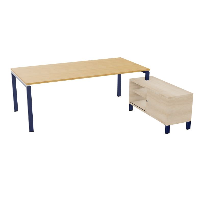 RIO BUREAU RECT. 218X188 PL 200X100 OBT + RET PORT A DROITE SIMPLE ACCES  R5 X4 RZ