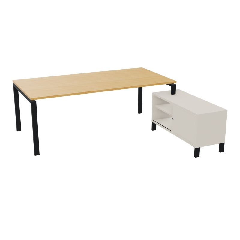 RIO BUREAU RECT. 218X188 PL 200X100 OBT + RET PORT A DROITE SIMPLE ACCES  R5 ZP N5