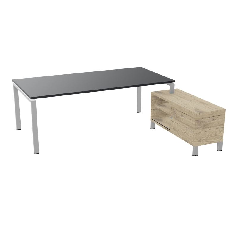 RIO BUREAU RECT. 218X188 PL 200X100 OBT + RET PORT A DROITE SIMPLE ACCES  R9 SA R3