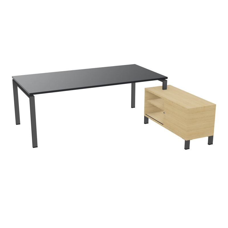 RIO BUREAU RECT. 218X188 PL 200X100 OBT + RET PORT A DROITE SIMPLE ACCES  R9 SC R1
