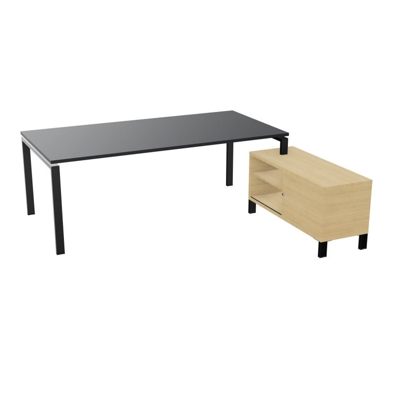 RIO BUREAU RECT. 218X188 PL 200X100 OBT + RET PORT A DROITE SIMPLE ACCES  R9 SG R1