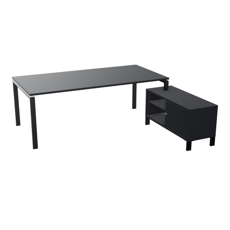RIO BUREAU RECT. 218X188 PL 200X100 OBT + RET PORT A DROITE SIMPLE ACCES  R9 SG R9