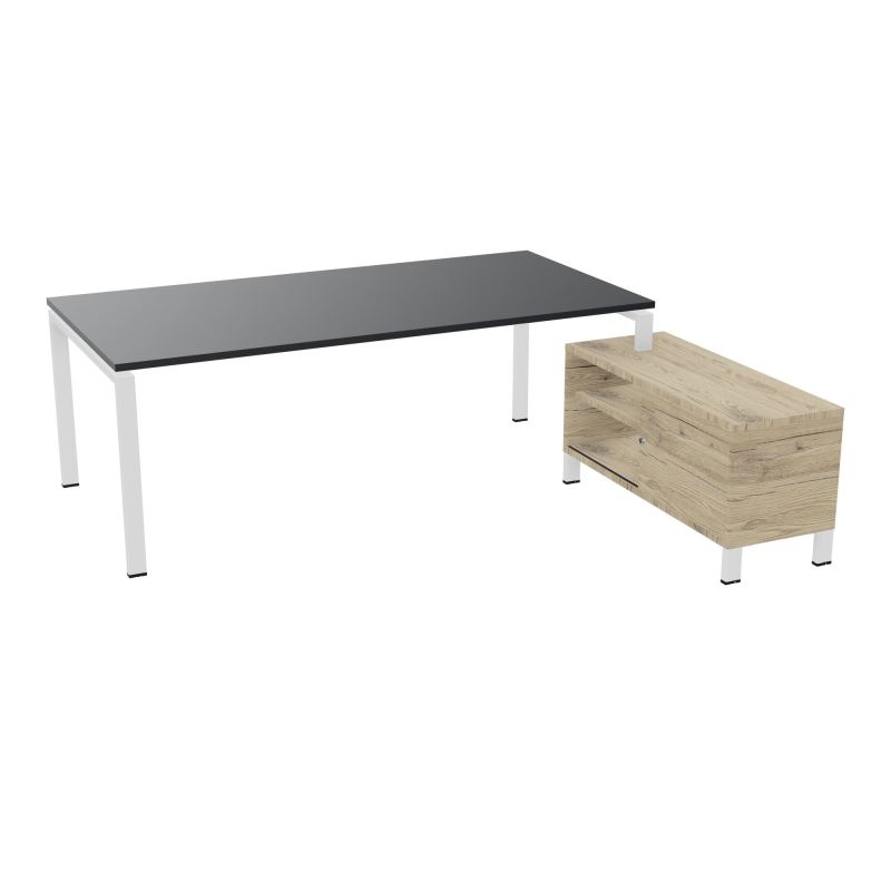RIO BUREAU RECT. 218X188 PL 200X100 OBT + RET PORT A DROITE SIMPLE ACCES  R9 SO R3