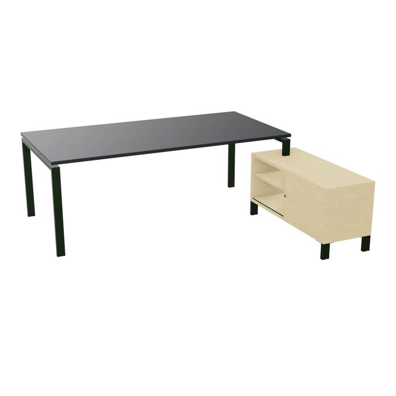 RIO BUREAU RECT. 218X188 PL 200X100 OBT + RET PORT A DROITE SIMPLE ACCES  R9 ST N8