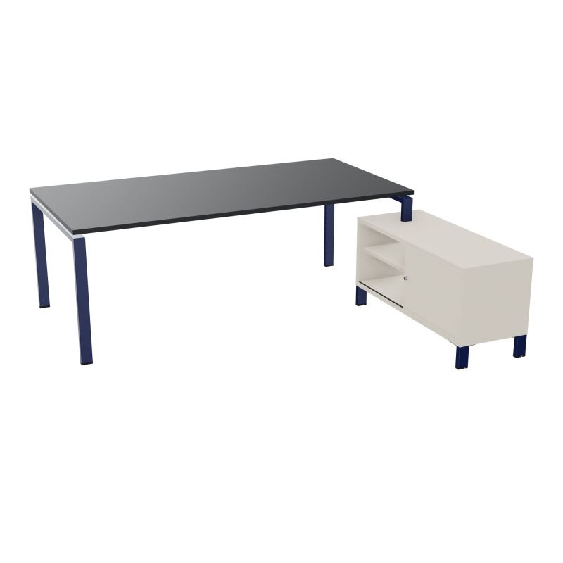 RIO BUREAU RECT. 218X188 PL 200X100 OBT + RET PORT A DROITE SIMPLE ACCES  R9 X4 N5