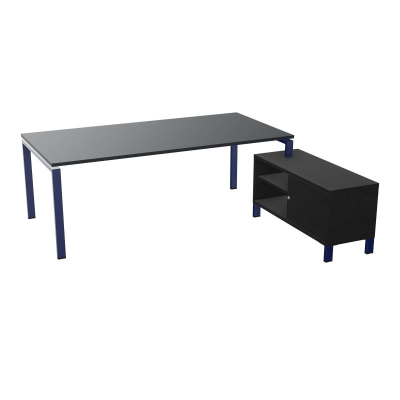 RIO BUREAU RECT. 218X188 PL 200X100 OBT + RET PORT A DROITE SIMPLE ACCES  R9 X4 RK