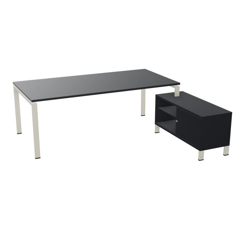RIO BUREAU RECT. 218X188 PL 200X100 OBT + RET PORT A DROITE SIMPLE ACCES  R9 ZC R9