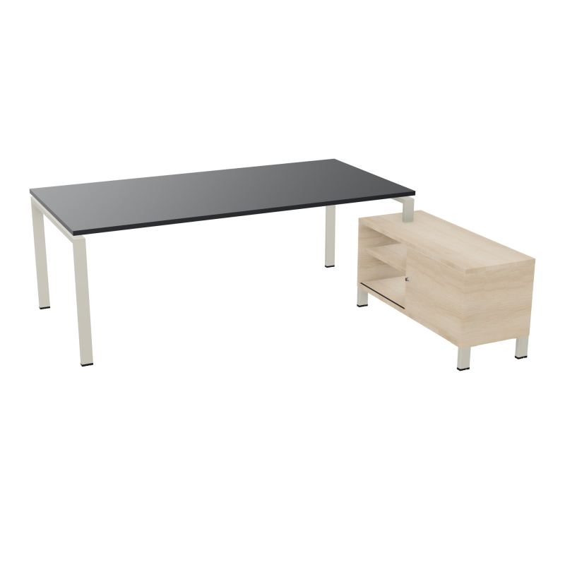 RIO BUREAU RECT. 218X188 PL 200X100 OBT + RET PORT A DROITE SIMPLE ACCES  R9 ZC RZ
