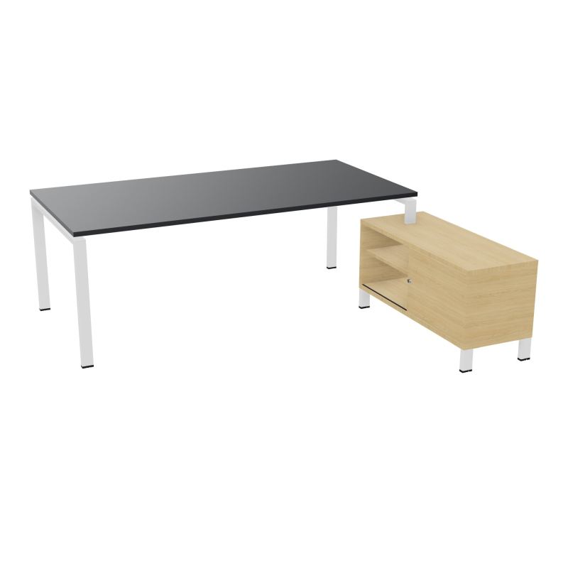 RIO BUREAU RECT. 218X188 PL 200X100 OBT + RET PORT A DROITE SIMPLE ACCES  R9 ZO R1