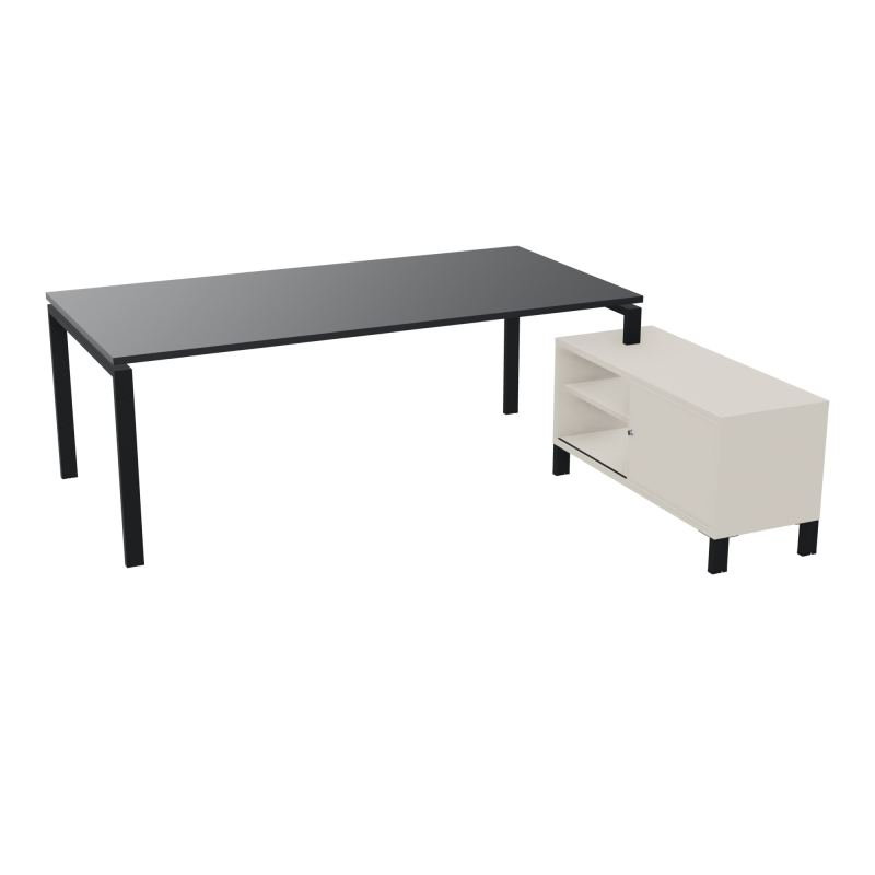 RIO BUREAU RECT. 218X188 PL 200X100 OBT + RET PORT A DROITE SIMPLE ACCES  R9 ZP N5