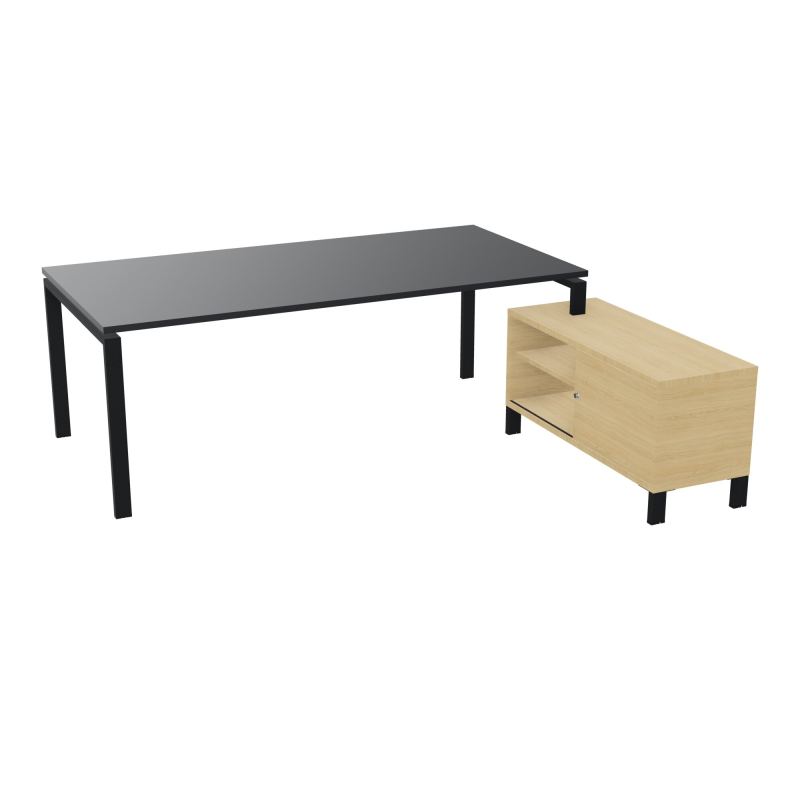 RIO BUREAU RECT. 218X188 PL 200X100 OBT + RET PORT A DROITE SIMPLE ACCES  R9 ZP R1
