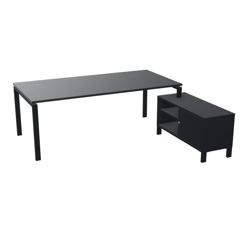 RIO BUREAU RECT. 218X188 PL 200X100 OBT + RET PORT A DROITE SIMPLE ACCES  R9 ZP R9