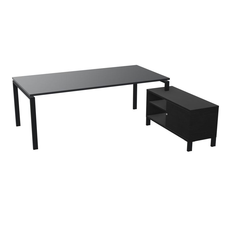 RIO BUREAU RECT. 218X188 PL 200X100 OBT + RET PORT A DROITE SIMPLE ACCES  R9 ZP RK