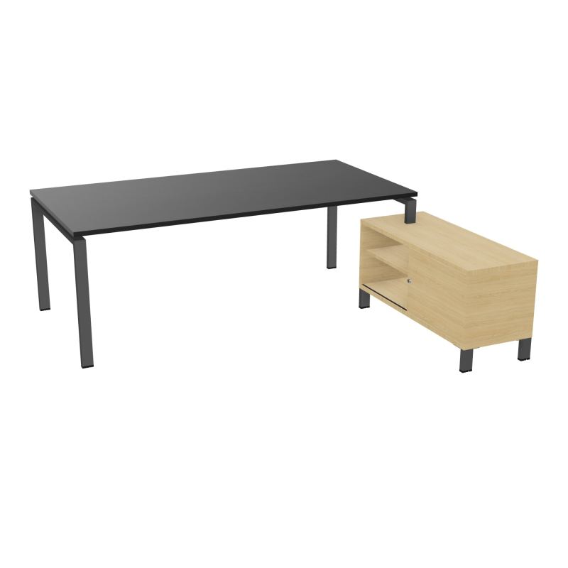 RIO BUREAU RECT. 218X188 PL 200X100 OBT + RET PORT A DROITE SIMPLE ACCES  RK SC R1
