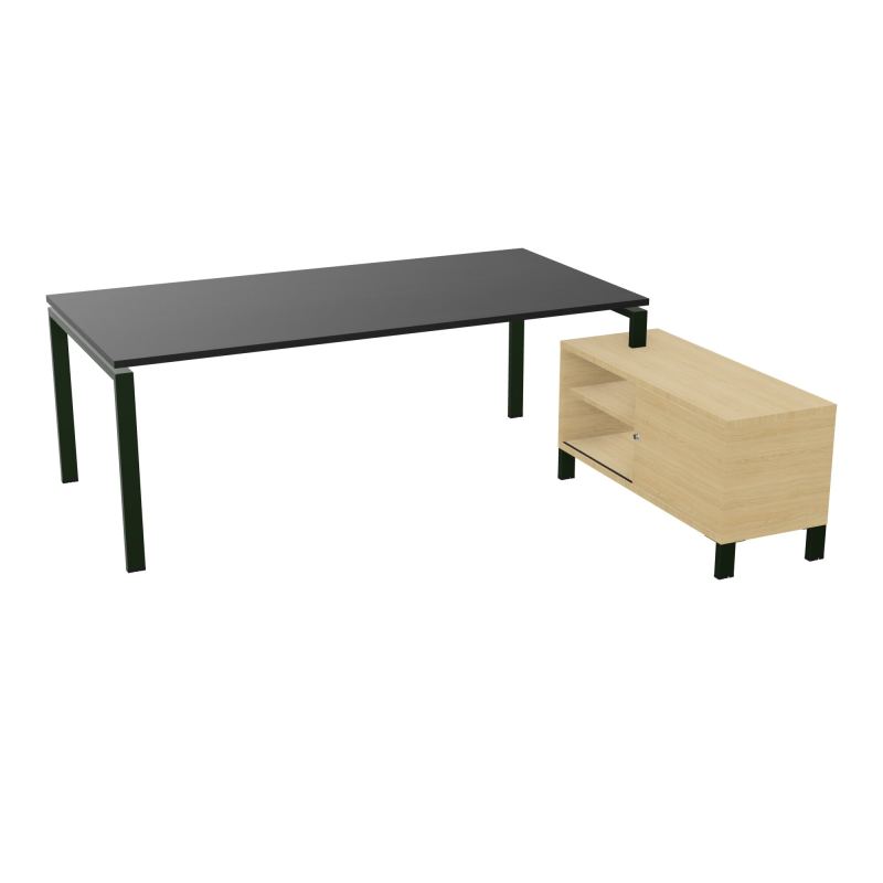 RIO BUREAU RECT. 218X188 PL 200X100 OBT + RET PORT A DROITE SIMPLE ACCES  RK ST R1