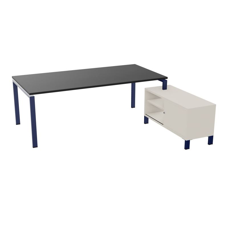 RIO BUREAU RECT. 218X188 PL 200X100 OBT + RET PORT A DROITE SIMPLE ACCES  RK X4 N5
