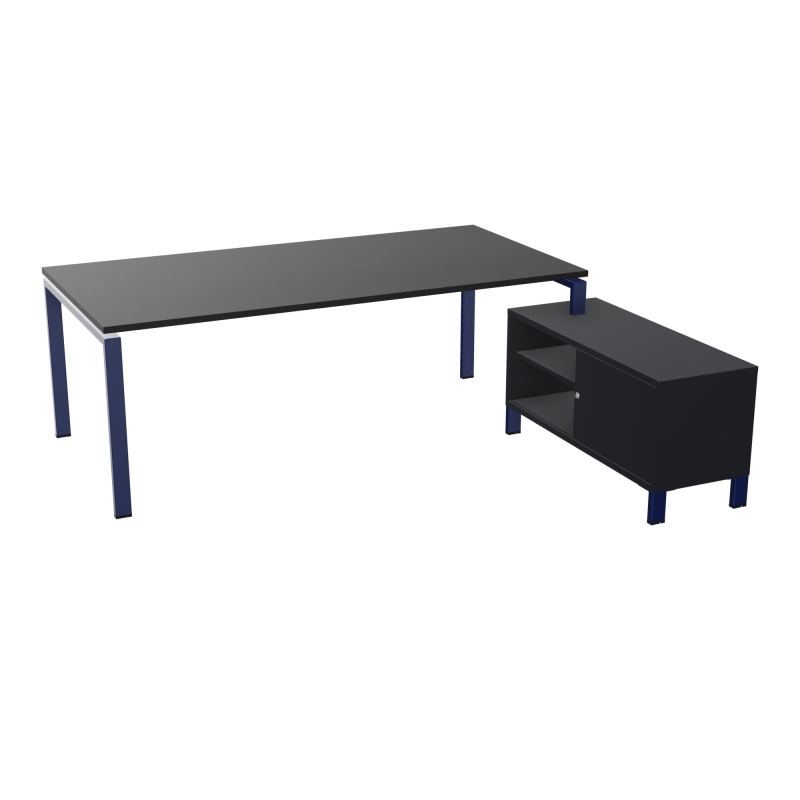 RIO BUREAU RECT. 218X188 PL 200X100 OBT + RET PORT A DROITE SIMPLE ACCES  RK X4 R9