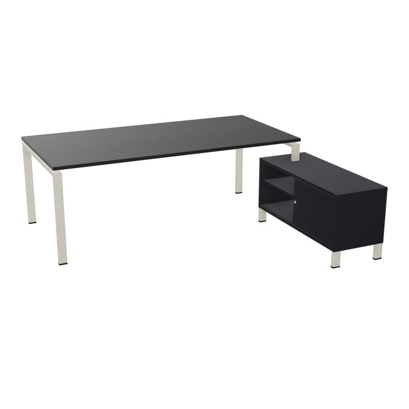 RIO BUREAU RECT. 218X188 PL 200X100 OBT + RET PORT A DROITE SIMPLE ACCES  RK ZC R9