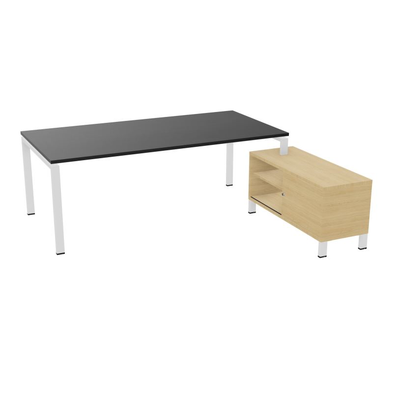 RIO BUREAU RECT. 218X188 PL 200X100 OBT + RET PORT A DROITE SIMPLE ACCES  RK ZO R1