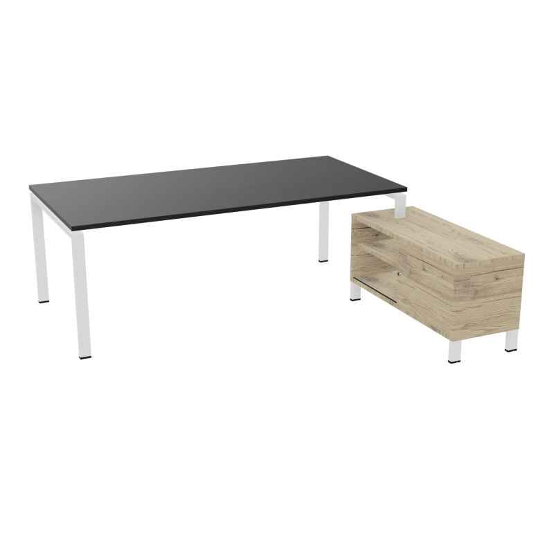 RIO BUREAU RECT. 218X188 PL 200X100 OBT + RET PORT A DROITE SIMPLE ACCES  RK ZO R3