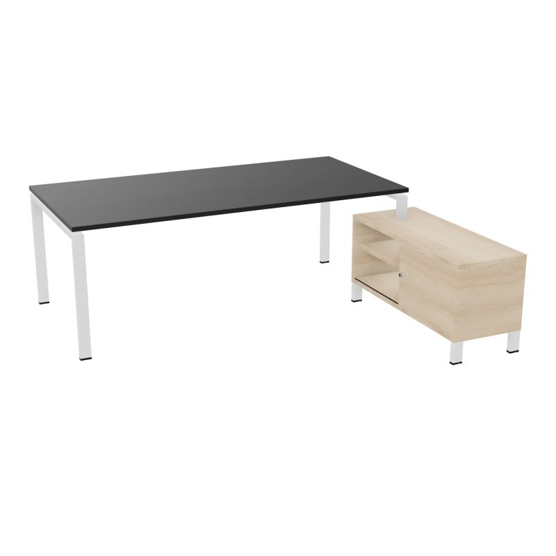 RIO BUREAU RECT. 218X188 PL 200X100 OBT + RET PORT A DROITE SIMPLE ACCES  RK ZO RZ