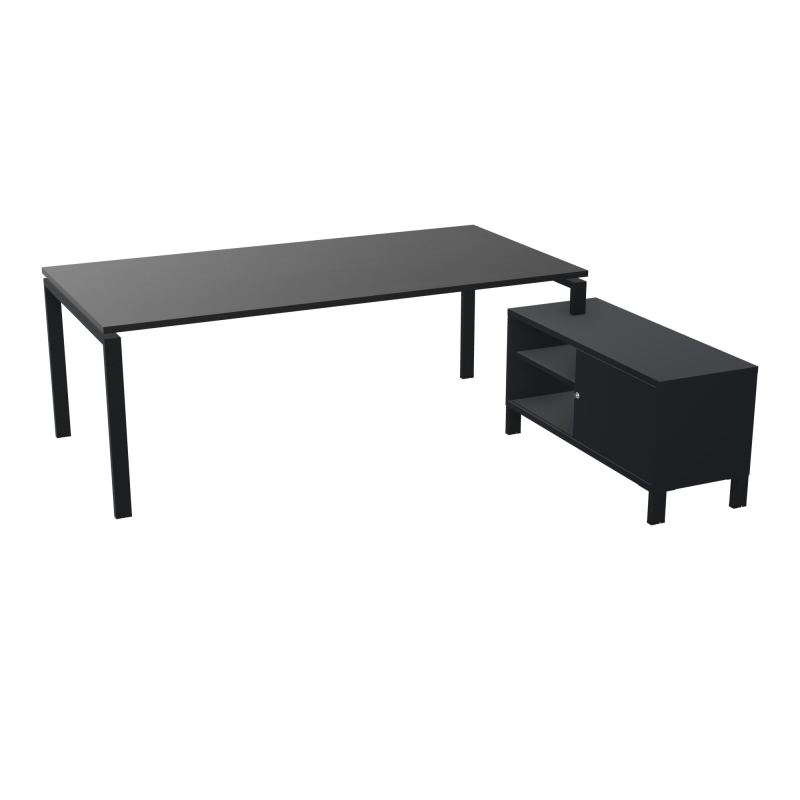 RIO BUREAU RECT. 218X188 PL 200X100 OBT + RET PORT A DROITE SIMPLE ACCES  RK ZP R9