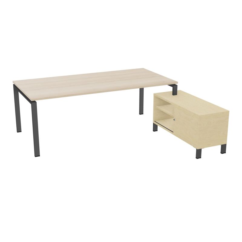 RIO BUREAU RECT. 218X188 PL 200X100 OBT + RET PORT A DROITE SIMPLE ACCES  RZ SC N8