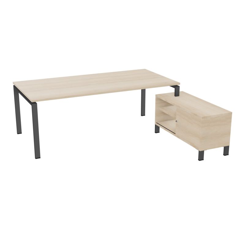 RIO BUREAU RECT. 218X188 PL 200X100 OBT + RET PORT A DROITE SIMPLE ACCES  RZ SC RZ