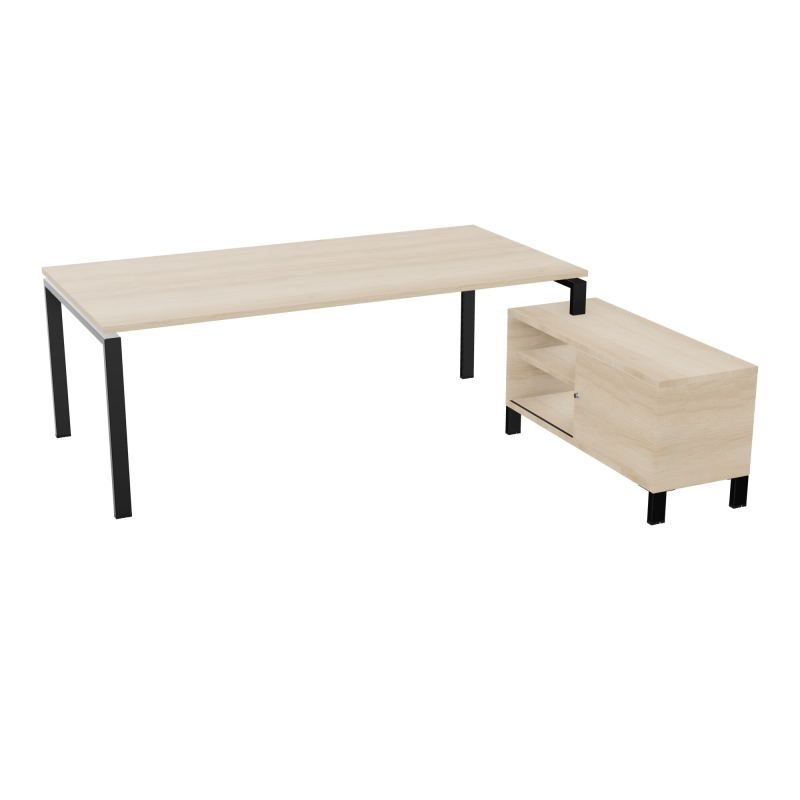RIO BUREAU RECT. 218X188 PL 200X100 OBT + RET PORT A DROITE SIMPLE ACCES  RZ SG RZ