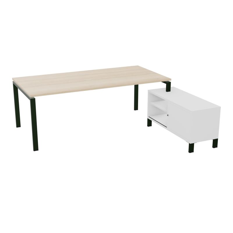 RIO BUREAU RECT. 218X188 PL 200X100 OBT + RET PORT A DROITE SIMPLE ACCES  RZ ST MG