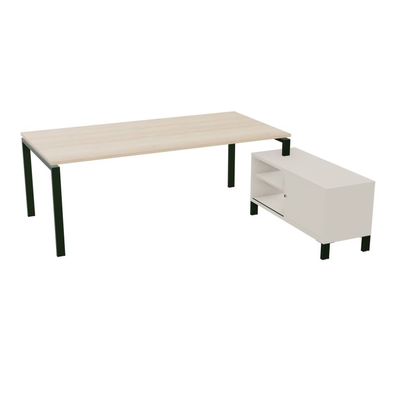 RIO BUREAU RECT. 218X188 PL 200X100 OBT + RET PORT A DROITE SIMPLE ACCES  RZ ST N5