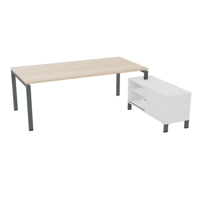 RIO BUREAU RECT. 218X188 PL 200X100 OBT + RET PORT A DROITE SIMPLE ACCES  RZ SU MG