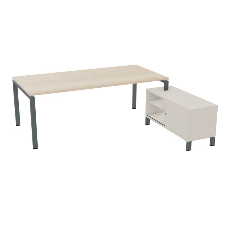 RIO BUREAU RECT. 218X188 PL 200X100 OBT + RET PORT A DROITE SIMPLE ACCES  RZ SU N5