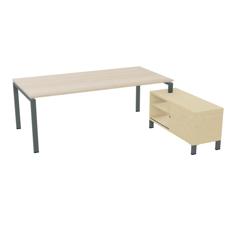 RIO BUREAU RECT. 218X188 PL 200X100 OBT + RET PORT A DROITE SIMPLE ACCES  RZ SU N8