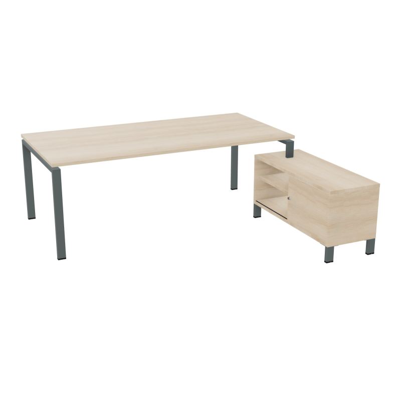 RIO BUREAU RECT. 218X188 PL 200X100 OBT + RET PORT A DROITE SIMPLE ACCES  RZ SU RZ