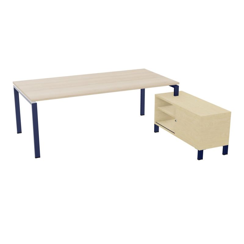 RIO BUREAU RECT. 218X188 PL 200X100 OBT + RET PORT A DROITE SIMPLE ACCES  RZ X4 N8