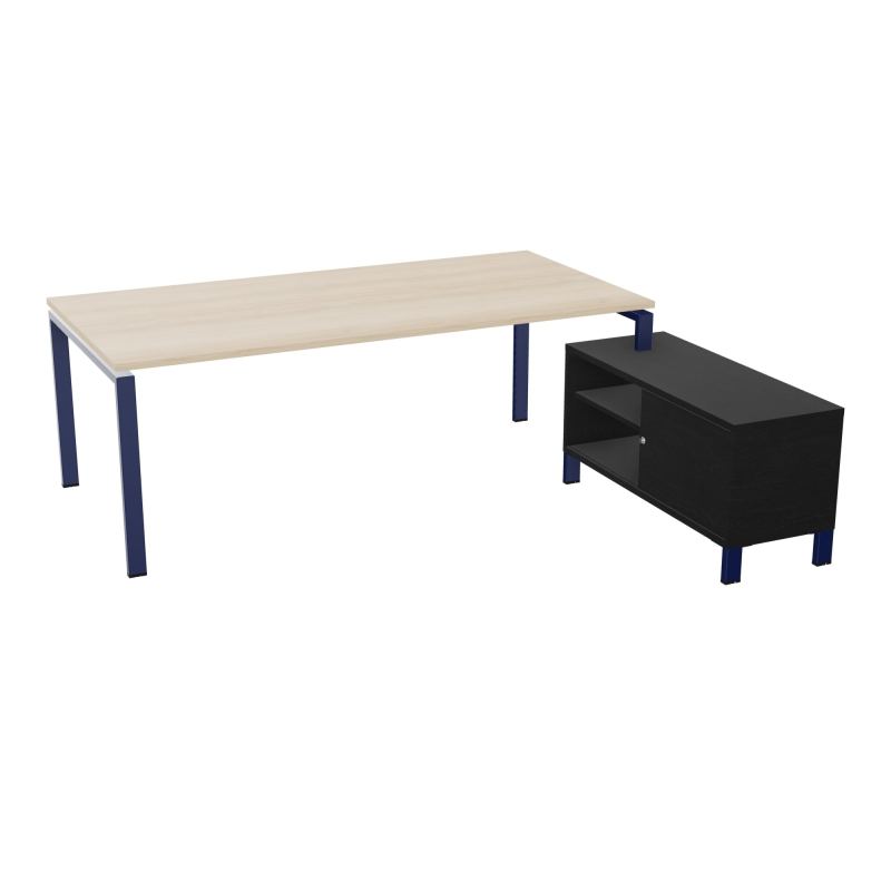 RIO BUREAU RECT. 218X188 PL 200X100 OBT + RET PORT A DROITE SIMPLE ACCES  RZ X4 RK