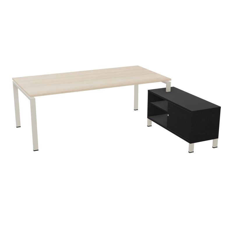 RIO BUREAU RECT. 218X188 PL 200X100 OBT + RET PORT A DROITE SIMPLE ACCES  RZ ZC RK