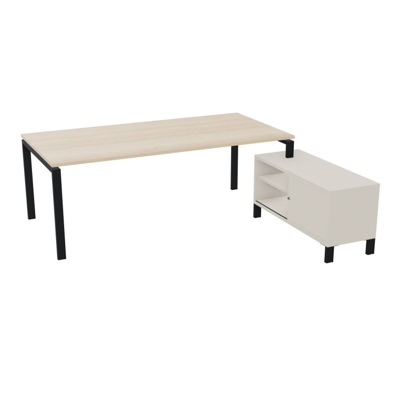 RIO BUREAU RECT. 218X188 PL 200X100 OBT + RET PORT A DROITE SIMPLE ACCES  RZ ZP N5