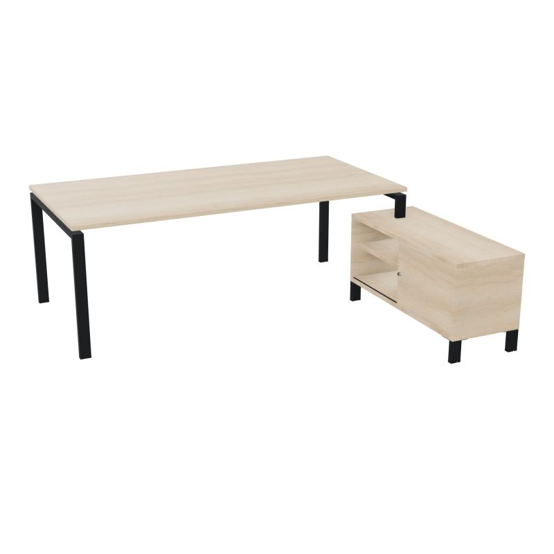 RIO BUREAU RECT. 218X188 PL 200X100 OBT + RET PORT A DROITE SIMPLE ACCES  RZ ZP RZ