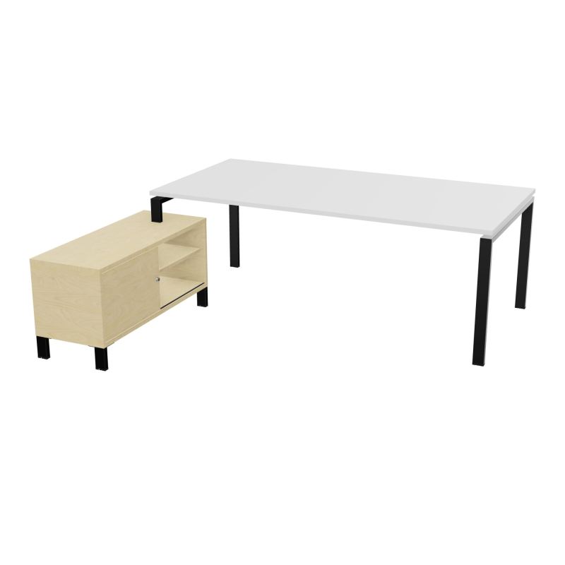 RIO BUREAU RECT. 218X188 PL 200X100 OBT + RET PORT A GAUCHE SIMPLE ACCES  MG SG N8