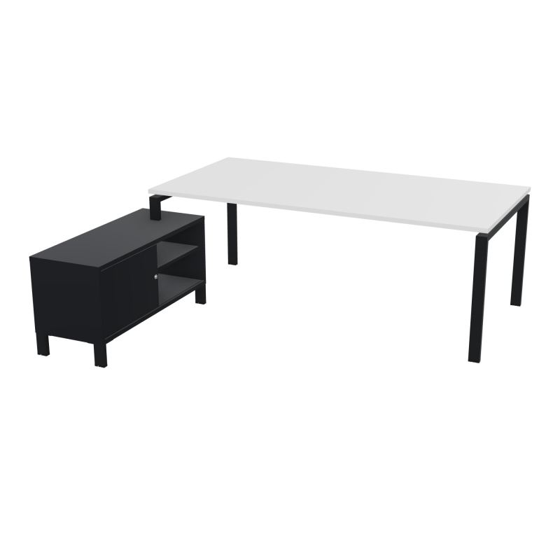 RIO BUREAU RECT. 218X188 PL 200X100 OBT + RET PORT A GAUCHE SIMPLE ACCES  MG ZP R9