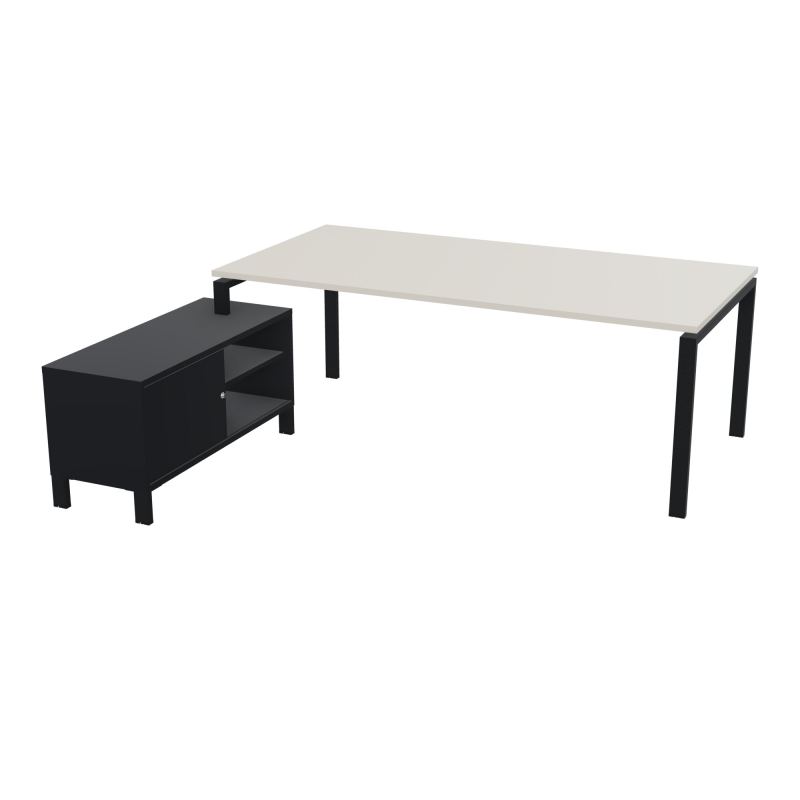 RIO BUREAU RECT. 218X188 PL 200X100 OBT + RET PORT A GAUCHE SIMPLE ACCES  N5 ZP R9