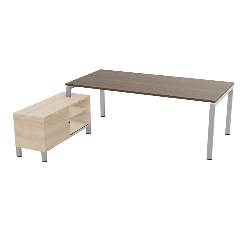 RIO BUREAU RECT. 218X188 PL 200X100 OBT + RET PORT A GAUCHE SIMPLE ACCES  N6 SA RZ