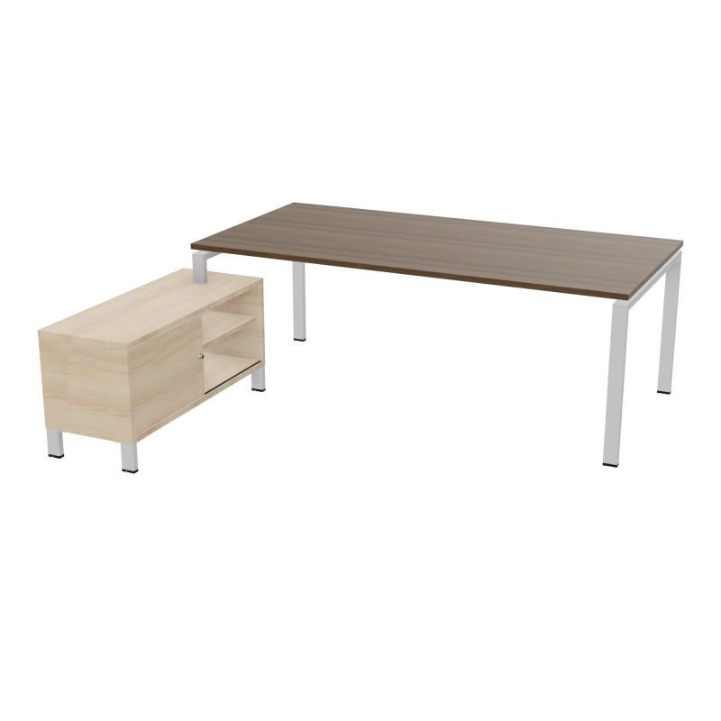 RIO BUREAU RECT. 218X188 PL 200X100 OBT + RET PORT A GAUCHE SIMPLE ACCES  N6 SD RZ
