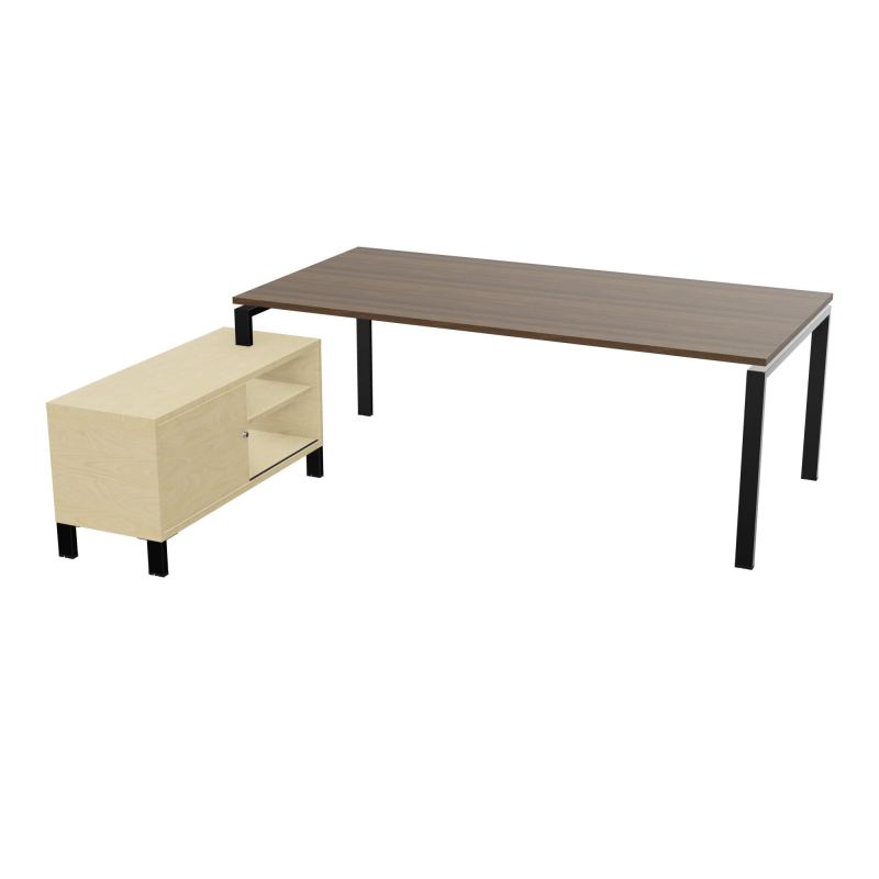 RIO BUREAU RECT. 218X188 PL 200X100 OBT + RET PORT A GAUCHE SIMPLE ACCES  N6 SG N8
