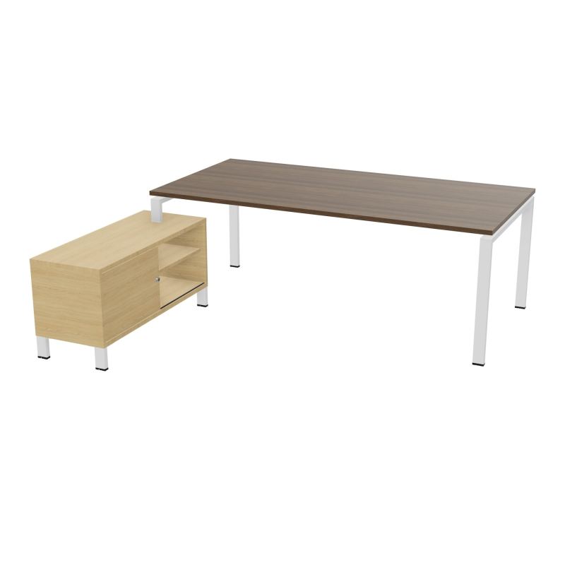 RIO BUREAU RECT. 218X188 PL 200X100 OBT + RET PORT A GAUCHE SIMPLE ACCES  N6 SO R1
