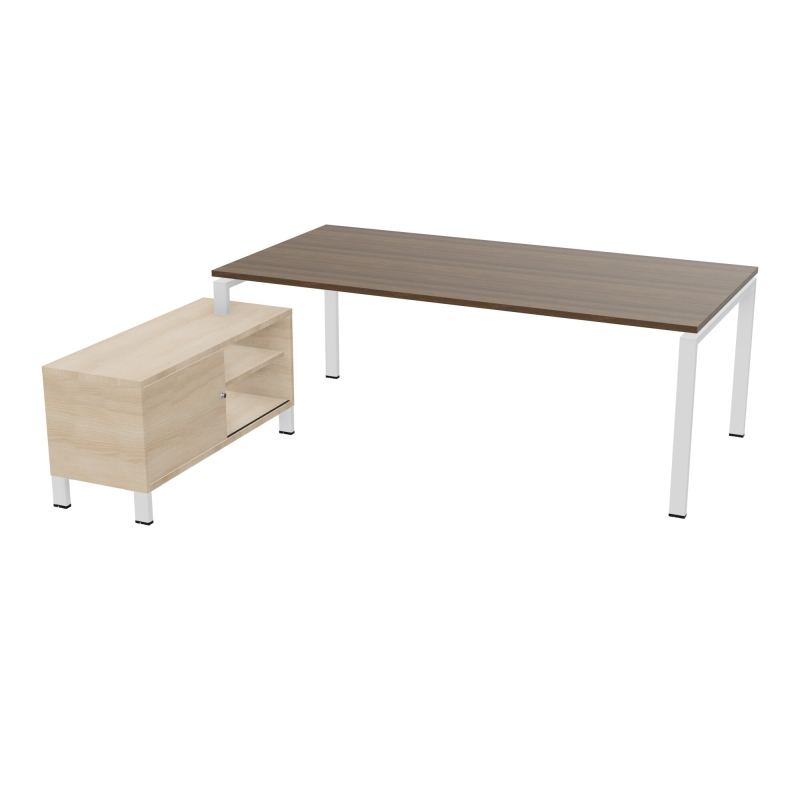 RIO BUREAU RECT. 218X188 PL 200X100 OBT + RET PORT A GAUCHE SIMPLE ACCES  N6 SO RZ