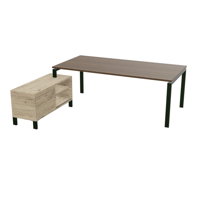 RIO BUREAU RECT. 218X188 PL 200X100 OBT + RET PORT A GAUCHE SIMPLE ACCES  N6 ST R3