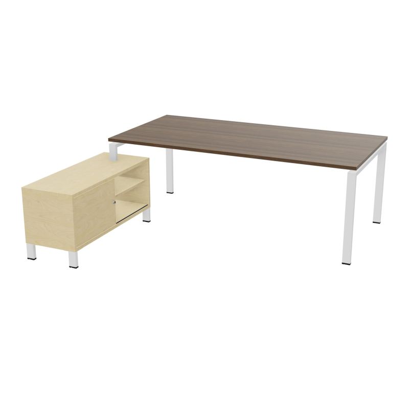 RIO BUREAU RECT. 218X188 PL 200X100 OBT + RET PORT A GAUCHE SIMPLE ACCES  N6 ZO N8